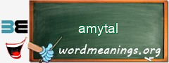 WordMeaning blackboard for amytal